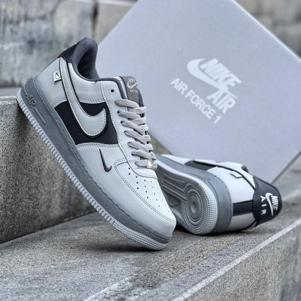 NIKE AİRFORCE PREMIUM GRİ SİYAH